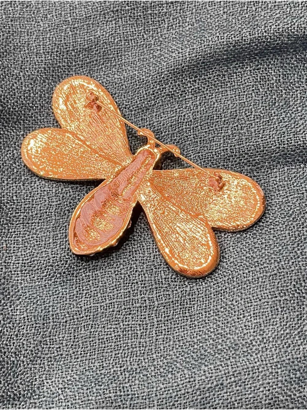Gold-Tone Crystal Bee Brooch